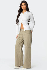Morgan Low Rise Baggy Carpenter Jeans