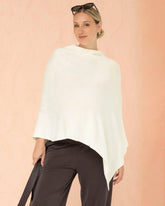 Winter White Maternity Nursing Poncho