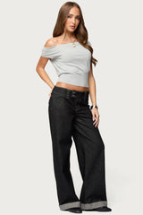 Michaela Off Shoulder Knit Top