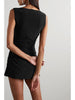 Ruched stretch-jersey mini dress