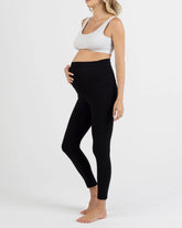 Tessa Deluxe Bamboo Maternity Leggings - Black