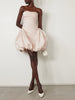 Rachel strapless gathered silk-taffeta mini dress