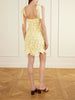 Marigold cotton-lace mini dress