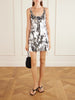 Sequined silver-tone chainmail mini dress