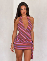 SORRENTO MINI DRESS - DUSK OMBRE STRIPE