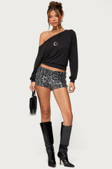 Nannie Off Shoulder Oversized Top