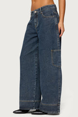 Nea Pocket Low Rise Baggy Jeans