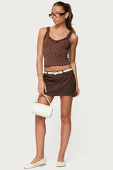 Pippin Ruffle Polka Dot Tank Top