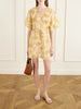 Péninsule printed cotton-voile mini dress