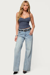 Katanya Lace Up Top