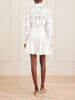 Artesan beltedbroderie anglaise poplin mini dress