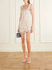 Floral-print silk mini dress