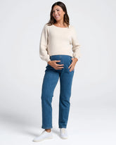 Over the Bump Relaxed Maternity Denim Jeans