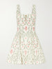 Cauca tiered floral-print cotton mini dress