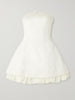 Olympia strapless embellished stretch-tulle mini dress