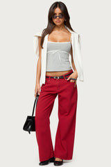 Petite Roman Low Rise Baggy Jeans