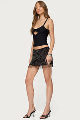 Karin Cut Out Ribbed Tank Top
