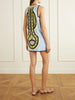 Totem printed cotton mini dress