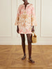 Aster shift linen mini dress