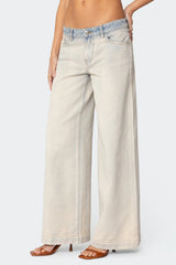 Rhiannon Washed Low Rise Baggy Jeans