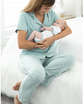 Maternity and Nursing pyjama set in Sage