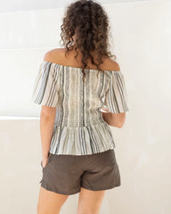 Bridgette Maternity Summer Peplum Top