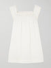 Almadia crochet-trimmed ramie mini dress