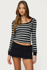 Rainey Striped Long Sleeve Top
