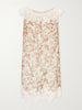 Paloma lace-trimmed floral-print silk-chiffon mini dress