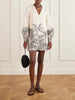Amarula Porfavor printed linen mini dress
