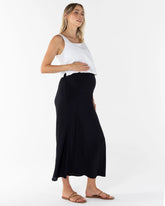 Helen Bias Cut Maternity Black Skirt