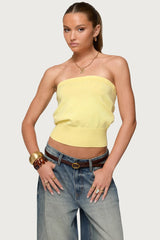 Philipa Strapless Knit Top