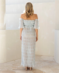 Marisol 2 piece Maternity Photoshoot Dress in Baby Blue