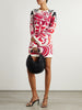 Icon Supremes printed crepe mini dress