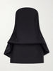 Wool-blend mini balloon dress