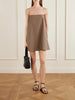 Organic cotton-poplin mini dress
