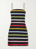 Roma striped linen mini dress