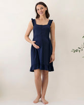 Grace Maternity Birthing/Labour Gown - Navy