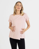 Monique Maternity Nursing Petal Top - Blush Pink