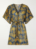 Peninsule embellished printed cotton-voile mini dress
