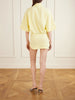 Logo-embroidered cotton-piqué mini dress