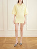 Logo-embroidered cotton-piqué mini dress
