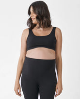 Maternity Sleeping Bamboo Lightweight Bralette - Black