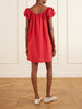 Marblau gathered cotton-poplin mini dress