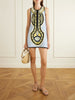 Totem printed cotton mini dress