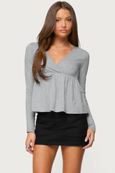 Kenzie Long Sleeve Babydoll Top