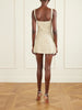 Pamela crystal-embellished beaded tulle mini dress