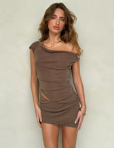 COBI MINI DRESS 2.0 - BROWN