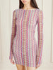 Striped stretch-jersey mini dress