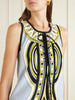 Totem printed cotton mini dress